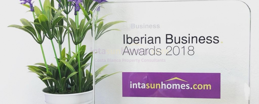 The Iberian Business award for Best Residential Estate Agency in South East Spain 2018!