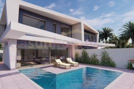 Obra Nueva - Villa - Semi-detached double height villa with the possibility of up to 4 bedrooms, with an American or independent kitchen.