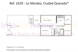 Doorverkoop - Townhouse / Semi-detached - Ciudad Quesada - Lo Marabu